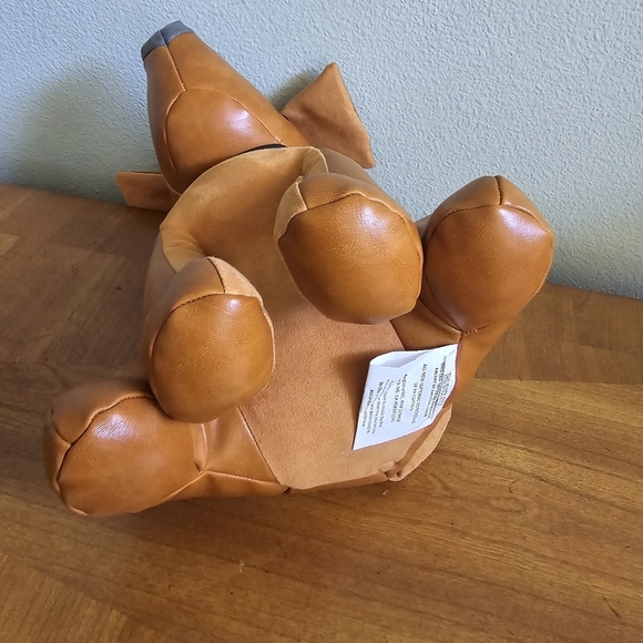 Taylor & Olive Logan Modern Resin/Leather Sitting Dog Door Stopper - Picture 9 of 10